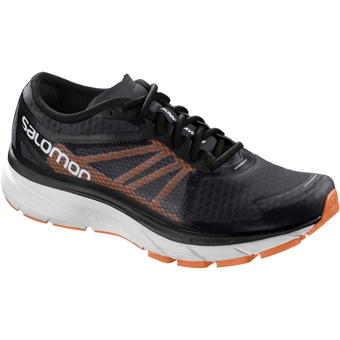 SALOMON SONIC RA Philippines - Men's Running Shoes - Black/White | 316490-RBT